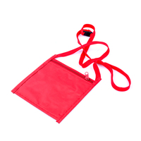 Lanière en polyester non tissé avec logo personnalisé pour passeport de voyage, carte d'identité, pochette de cou, accessoire de clé, sac d'exposition numérique