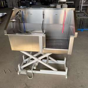 Bañera de Spa sostenible para mascotas de acero inoxidable 304 para gatos y perros, fácil de limpiar, secador de aseo recargable impermeable - Product Image 3