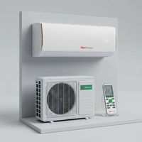 Climatiseur mural mini-split Hersense, refroidissement et chauffage, 12000 BTU, climatiseur à inverter abordable avec télécommande pour la maison et le bureau