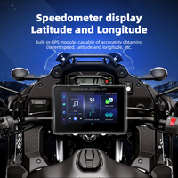 Pantalla de 5 Pulgadas con Sistema Android 14.0, 4GB+64GB, Carplay para Motocicleta, Pantalla Extraíble, GPS para Motocicleta, CarPlay Inalámbrico, Android Auto