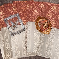 JAI IMAN 10 papiers et 15 autocollants DIY Vintage Steampunk Mécanique, Pack d'autocollants auto-adhésifs pour scrapbooking