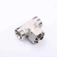 Conector de Tubería de Acero Inoxidable Forjado Personalizable SS316 SS304, Rosca Hembra, Alta Presión, Conexión Lisa para Agua y Aceite