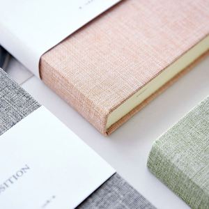 Agenda/Diario Personalizada de Tapa Dura de Lino, Cuaderno A5, Material Escolar con Color y Logotipo Personalizados, Impresión CMYK de Alta Calidad - Product Image 2