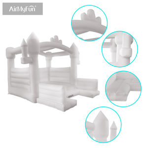 Château <span class=keywords><strong>gonflable</strong></span> blanc <span class=keywords><strong>Air</strong></span> <span class=keywords><strong>My</strong></span> <span class=keywords><strong>Fun</strong></span> Party, structure de saut Oxford avec souffleur d'<span class=keywords><strong>air</strong></span>, garantie 12 mois, installation facile pour mariages - Product Image 5