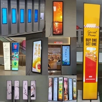 Afficheur numérique LCD extensible de 48 pouces avec animation et graphiques pour utilisation dans les ascenseurs