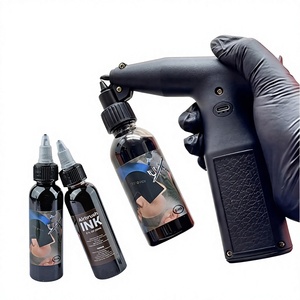 Pistolet aérographe électrique portable rechargeable par USB, alimentation par gravité, buse de 0,3 mm, vitesse réglable, application de maquillage, matériau ABS - Product Image 1