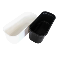 Boîte à glace carrée en PP de qualité alimentaire pour un emballage sûr des aliments et la vente en boulangerie