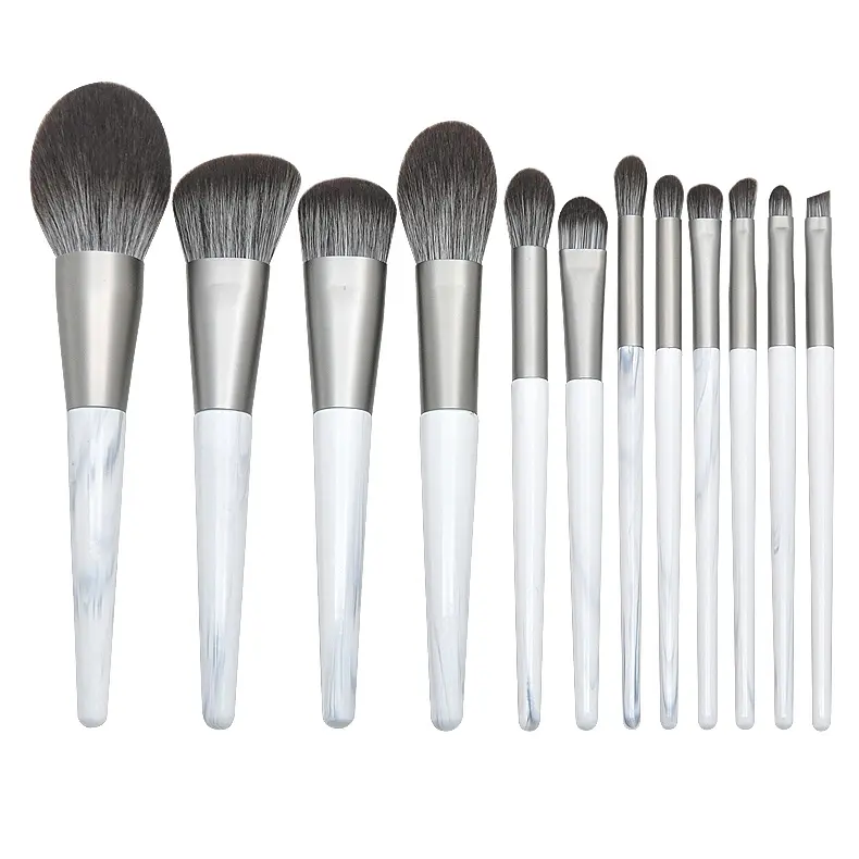 Best Seller Makeup Brushes 12pcs Black Handle Custom Make-Up Brush Synthetic Professional Makeup Brushes Kits Custom Logo