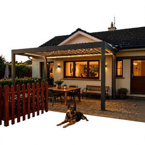 Kits de Pérgola para Techo, con Persianas Móviles, Personalizables, de Aleación de Aluminio, Resistentes a la Lluvia, para Patio Exterior, Jardín, Terraza, Patio Trasero - Product Image 2