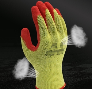 Yüksek kaliteli endüstriyel lateks kaplı hafif güvenlik 13 ölçer pamuk-polyester lateks eğilim eldiven Guantes Palma De - Product Image 6