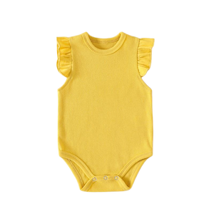 Custom Baby bambina vestiti con maniche a volant tutina per il primo compleanno per i neonati ragazzi e ragazze monogramma bambino - Product Image 3