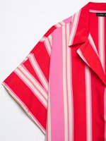 Ropa de Mujer MYST&ZA, Novedad de Verano 2026: Camisa a Rayas con Cuello Polo, Elegante, Sencilla y Versátil, 1971173 1971073