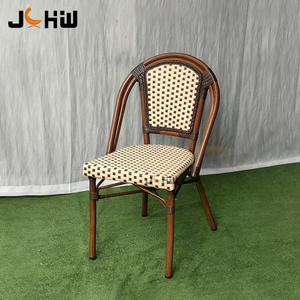 Venta directa de fábrica Muebles de jardín al aire libre Ratán Francés Café al aire libre Bistro Mesa Silla Restaurante Patio Bistro Silla de jardín - Product Image 6