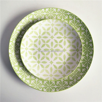 Vente en gros assiette à dîner élégante en céramique porcelaine motif léopard