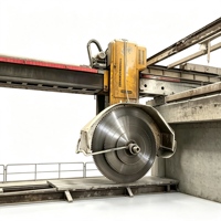 Machine de découpe automatique de blocs de pierre de grande taille d'occasion, robuste, pour le granit et le marbre, équipement de coupe pour carrière, à vendre