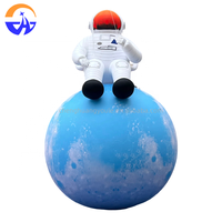 Modèle gonflable personnalisé de planète et d'astronaute en tissu Oxford, accessoires de décoration promotionnelle pour campagne publicitaire sur le thème de l'espace