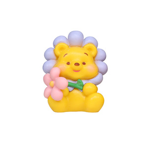 Cute Yellow Teddy Bear Figurine Model Cake Spin Box Doll Figurine <strong>Small</strong> Figurine Car <strong>Ornament</strong> - Product Image 6