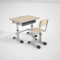 Ensembles de bureaux et de chaises de classe pour les écoles publiques mongoles