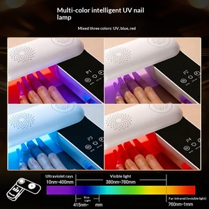 เครื่องอบเล็บพกพาแบบพับได้ ชาร์จไฟได้ ใช้หลอดไฟ UV LED ความร้อนต่ำ อบแห้งเร็ว สำหรับเจลทาเล็บ แหล่งกำเนิดแสงคู่ ป้องกันมือดำ ใช้งานง่าย - Product Image 4