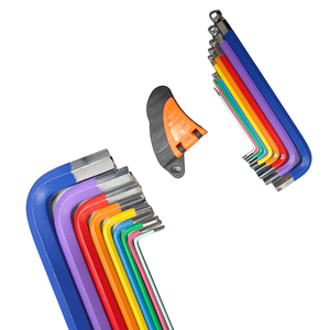 Llave Hexagonal Métrica Industrial con Punta de Bola, Color Arcoíris, Brazo Largo, para Mantenimiento Automotriz - Product Image 1