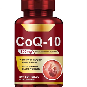 Coenzima <span class=keywords><strong>Q10</strong></span> de Alta Absorción OEM, Potente Antioxidante para la Salud del Corazón y la Producción de Energía, para Adultos, 240 Cápsulas - Product Image 1