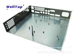 Welltop CNC Machined Stainless Steel Copper <b>Aluminum</b> Alloy Chassis Industrial Control Server Rack <b>Paint</b> Screen Printing Sheet - Product Image 2
