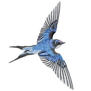 Vendita calda 3D ferro-On uccello ricamato Patch nuovo disegno di rondine in bianco di Design animale tessuto adesivo <span class=keywords><strong>Applique</strong></span> per vestiti all'ingrosso - Product Image 6