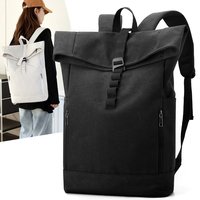 Sac à dos en toile personnalisé avec logo, pour hommes, grande capacité, sac à dos pour étudiants, sac pour ordinateur portable de 15,6 pouces, sac à dos de voyage portable