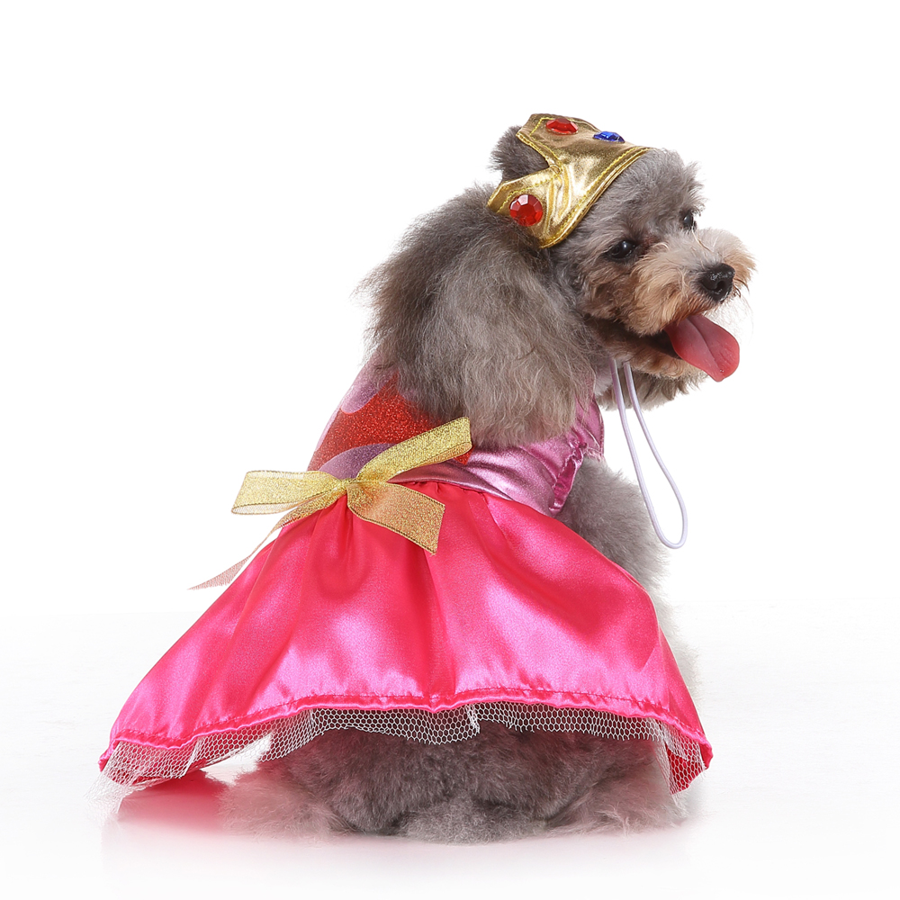 2023, новый дизайн, розовое платье для собаки, роскошное платье для принцессы, платье для щенка с бантом