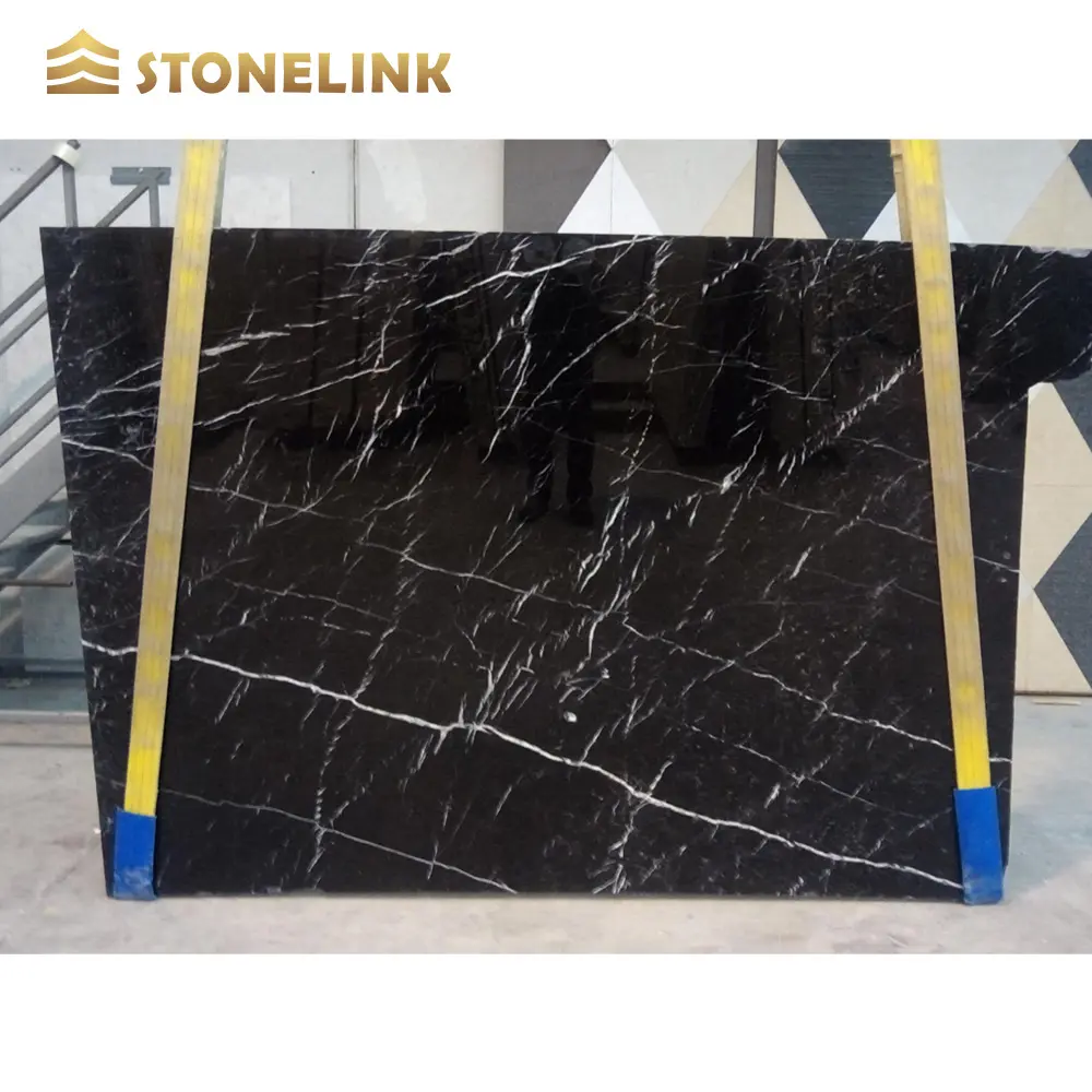 Chinese natural stone matt nero black marquina marble slab tile black nero marquina marbles for bathroom floor