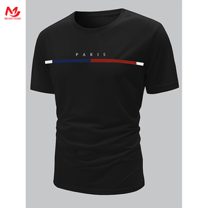 T-shirt da <span class=keywords><strong>uomo</strong></span> con motivi a tema parisiano stampata comoda, t-shirt fantasia <span class=keywords><strong>abbigliamento</strong></span> <span class=keywords><strong>estivo</strong></span> maschile, <span class=keywords><strong>abbigliamento</strong></span> maschile - Product Image 2