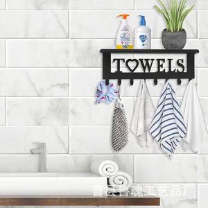 ราวแขวนผ้าและกุญแจแบบเหล็กดัด 3 แถว สไตล์ยุโรปเหนือ อเนกประสงค์ สำหรับแขวนเสื้อผ้าและของใช้ต่างๆ - Product Image 5