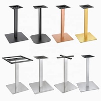 Pied de table Meubles robustes en fonte Restaurant Café Salle à manger Métal Base tulipe moderne de luxe Pieds de table en acier inoxydable or