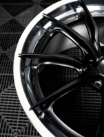 Jantes forgées monobloc 10 branches concaves profondes, finition noir brillant poli, en alliage 6061-T6, 18-22 pouces, entraxes 5x120 et 5x114.3, pour BMW, Audi, Tesla