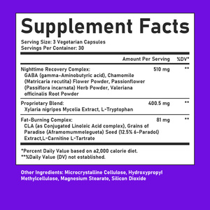 Cápsulas Quemagrasas Nocturnas de Venta Caliente, Apoyan el Metabolismo y el Sueño Rápido con Extracto de Micelio de Xylaria nigripes - Product Image 2