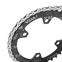 Cadena de Bicicleta de Acero Plateado de 10 Velocidades y 116 Eslabones, Antioxidante, Cambio Suave para Bicicleta de Carretera y Bicicleta de Montaña