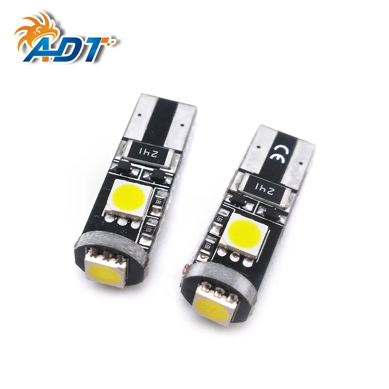 ADT 5 LED 5050SMD Canbus без ошибок T10 501 W5W Авто супер яркий 6000K Автомобильный светодиодный внутренний фонарь