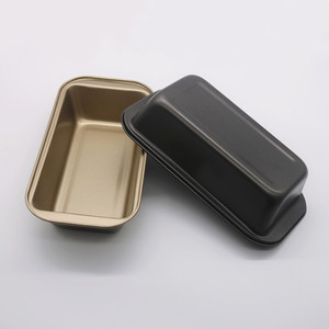 Molde para Hornear Pan, Molde Rectangular para Tostadas, Antiadherente, Negro y Dorado, Caja para Tostadas de Acero al Carbono - Product Image 4