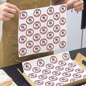 Customized Recyclable Greaseproof Food Grade Wrapping <b>Paper</b> for Burger Taco Oil Proof Custom logo Printed Packaging <b>Paper</b> - Product Image 3