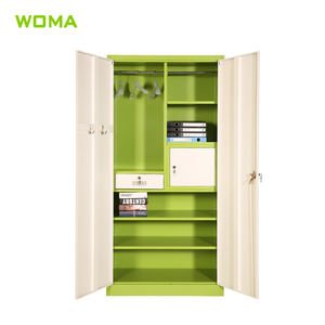 Loker logam Sekolah murah pabrik untuk pakaian lemari logam 2 pintu - Product Image 2