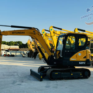 Mini-excavatrice hydraulique Hyundai 60VS d'occasion à bon prix, compacte, pour chantier de construction, travaux de terrassement, efficace et durable - Product Image 1