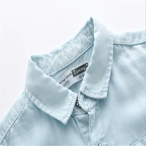 เสื้อเชิ้ตผ้ายีนส์ผ้าฝ้ายนุ่มแฟนซีสำหรับเด็กผู้ชายจาก Ali ซื้อสินค้าออนไลน์จากผู้ผลิตจีน - Product Image 3