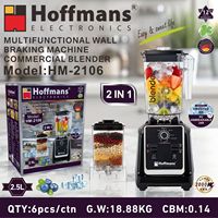 Perlengkapan Katering Komersial 2000W Hoffmans HM-2106 2 in 1 Pengolah Makanan Dinding Berputar B2B Grosir Pasar Perdagangan
