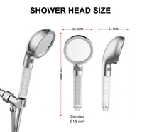 2025 plus récent Rainshower système de douchette à haut rendement finition chromée unique Design moderne appartement salle de bain Spa filtre de douche