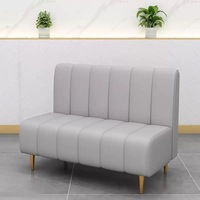 Ensemble de table et de chaises de style moderne en acier inoxydable pour restaurant, salon, usage commercial