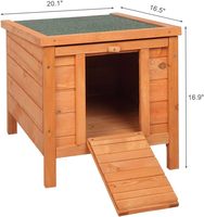 Maison pour chat d'extérieur, cage pour lapin en bois résistante aux intempéries, abri pour animaux de compagnie, cage pour chat errant