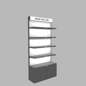 Estante de Exhibición de Cosméticos de Vidrio de Alta Calidad Personalizado para Supermercados, Diseño de Centro Comercial - <span class=keywords><strong>Comprar</strong></span> Estante de Exhibición de Cosméticos - Product Image 1