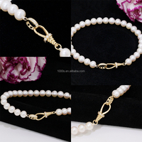 Fermoir mousqueton en or massif 14K avec anneau/boucle décorative pour connecteur de collier et bracelet, pièce de joaillerie fine durable