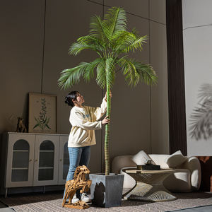 Tanaman Palem Areca Buatan Ramah Lingkungan Dekorasi Rumah Tanaman Palem Buatan Batang Panjang Besar Tanaman Hijau Bunga Matahari - Product Image 2