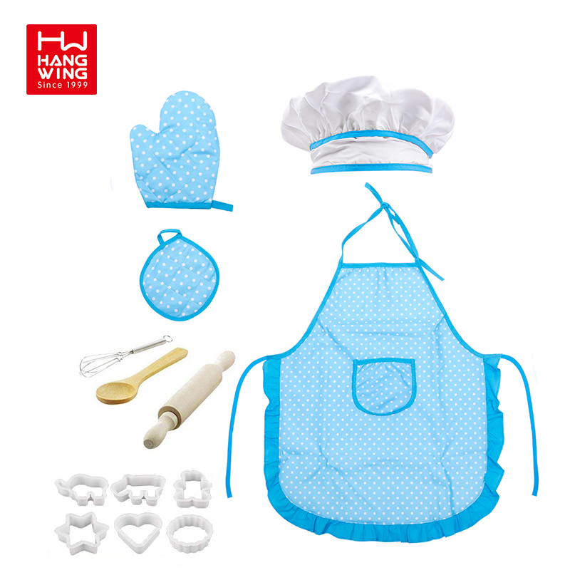 Kitchen Accessories for Girls Toys Set Cooking Playful Chef Pretend Happy Playing Girl Kids Body Apron Toy